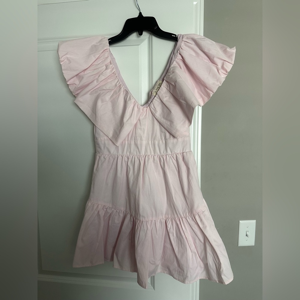 The Vintage Shop Pink Tiered Dress